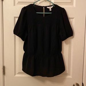 Black Peplum Top
